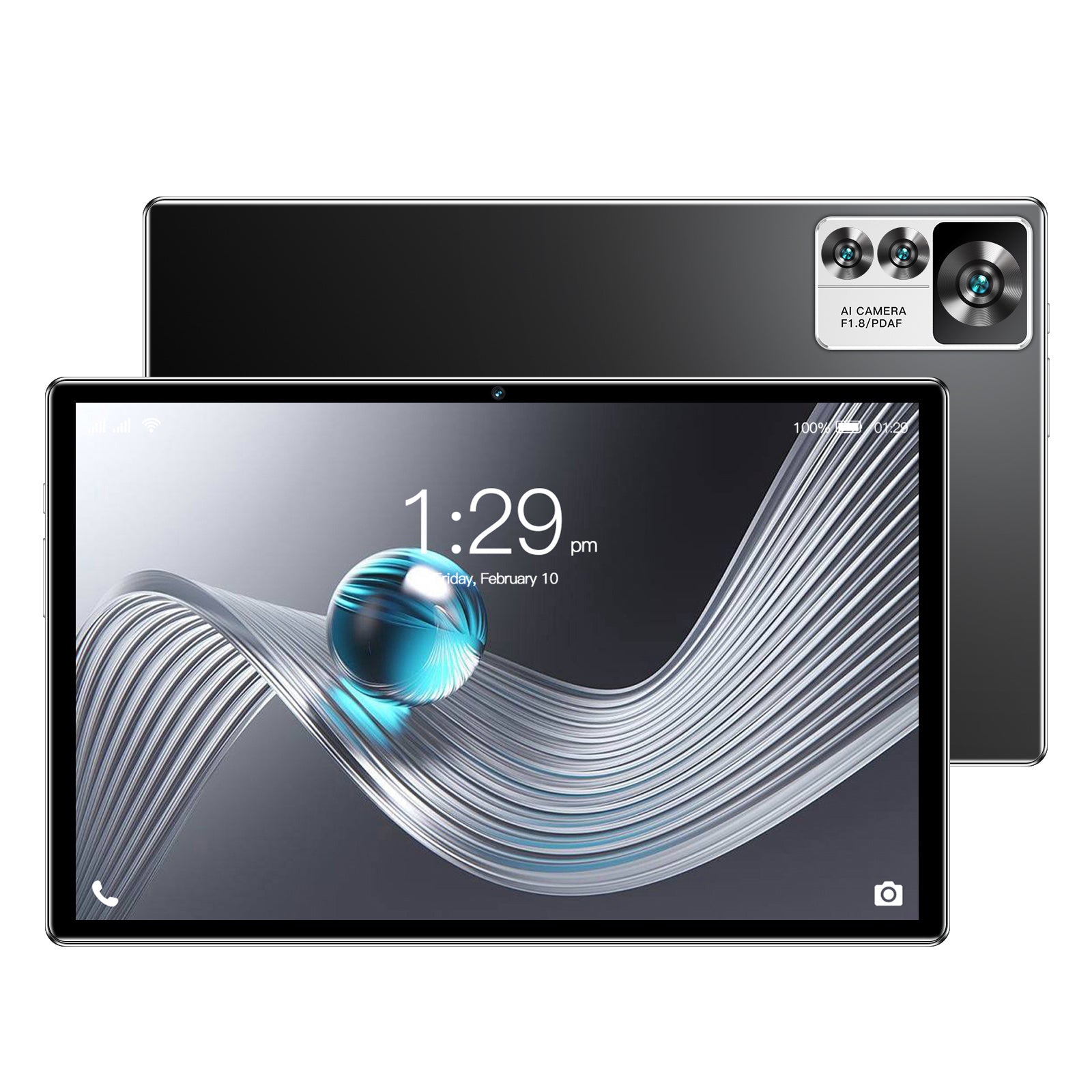 Tablet 10.1 Inch Android Tablets, Android 13 Tablet Quad Core 8GB RAM 256GB ROM, 24MP Camera, 8000mAh Long Battery Life