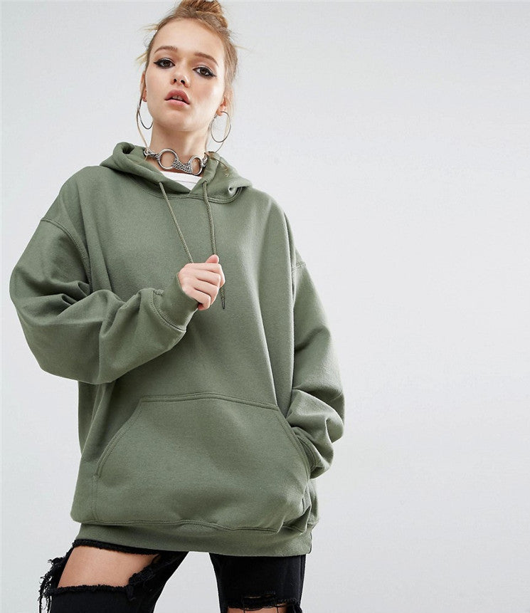 Hooded Bat Sleeve Sweater Women's Clothing