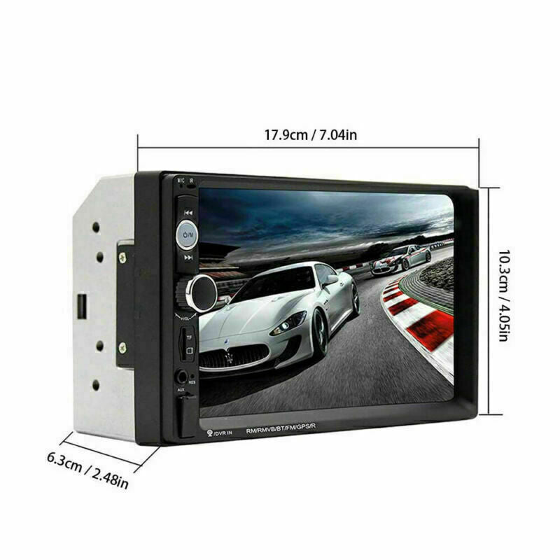 AUX Car MP5 Player  Double 2DIN Bluetooth Touch Screen Stereo Radio USB Camera