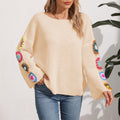 Beauty Clothing Round Neck Collar Pullover Sweater