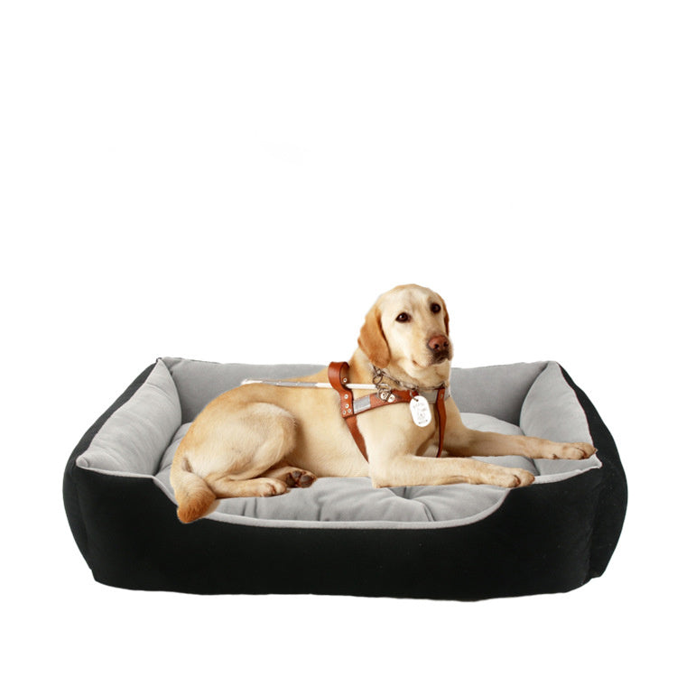Medium Small Dog Sofa Bed Cushion Bed For Dog Cat Pet Square Plush Kennel Pet Calming Dog Bed House Pet Supplies Accessories