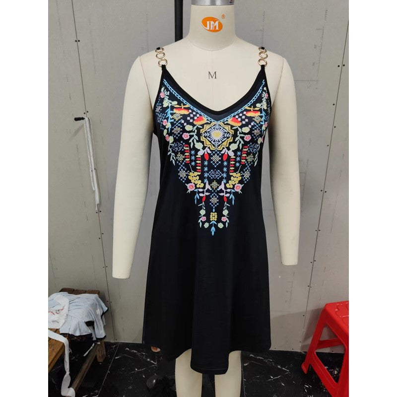 Mesh Sleeveless Casual Dress Women's Clothing