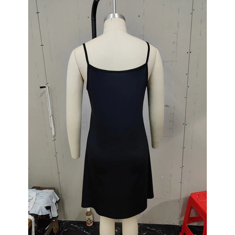 Mesh Sleeveless Casual Dress Women's Clothing