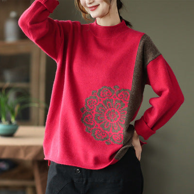 Loose Casual Slimming Top Women's Clothing