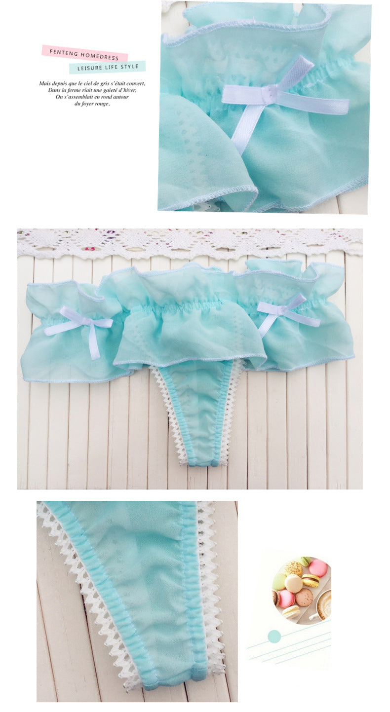 Underwear Low Waist Solid Color T Back Women's Underwear