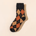 Fashion Diamond Super Thick Wool Socks For Women