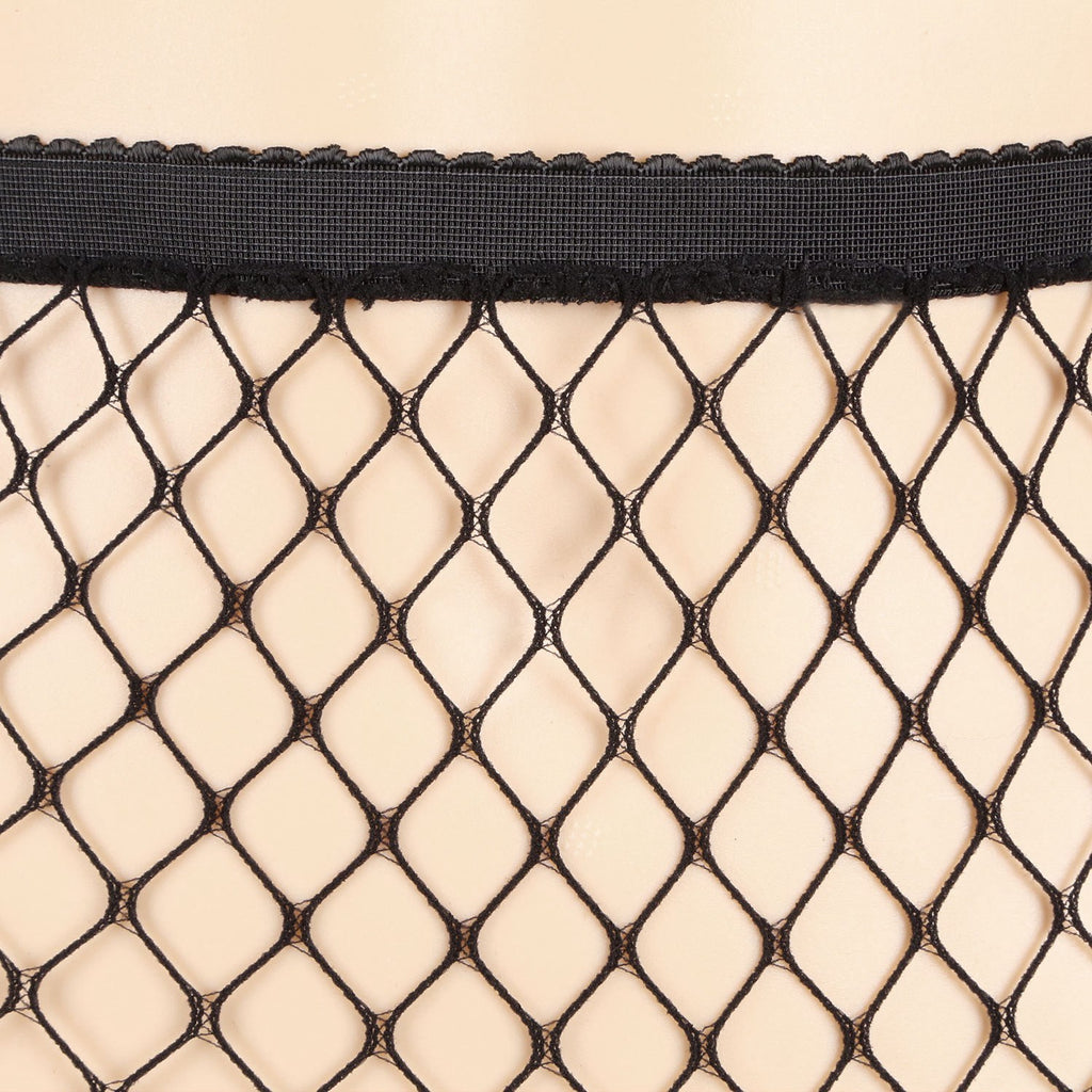 1Pc Women Fishnet Tights Sexy High Waist Fishnet Pantyhose Stretchy Mesh Hollow Out Tights Stockings With Medium Large Hole Choices